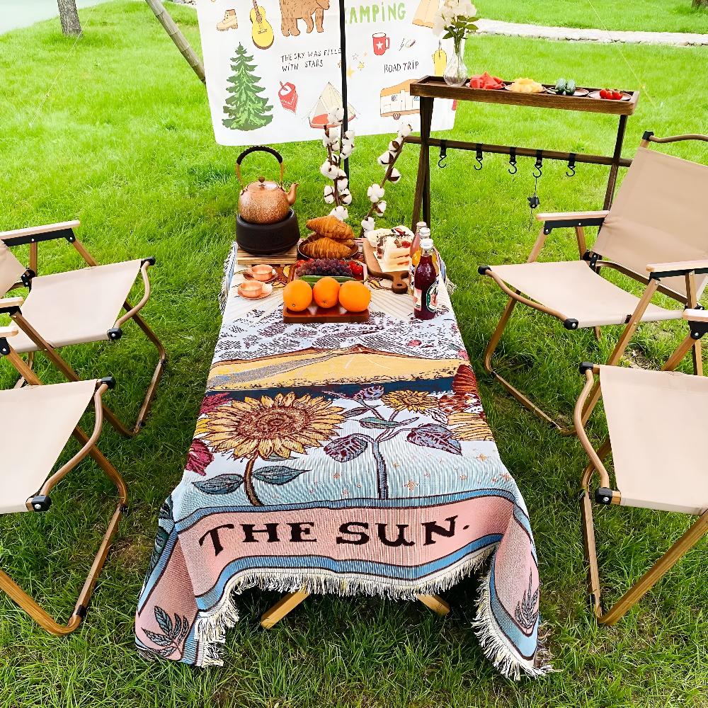 Plaid tapisserie soleil boho