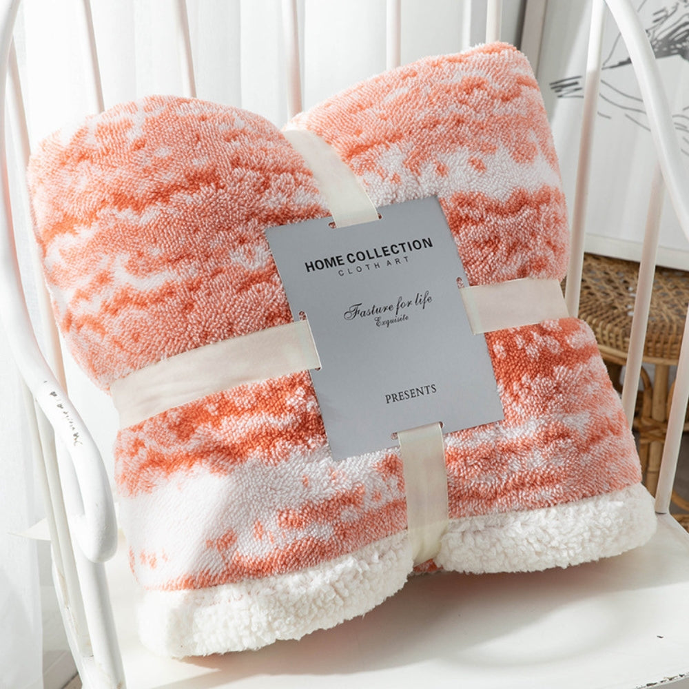 Plaid sherpa en velours Seraphina