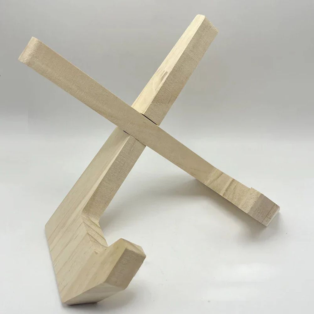 Porte-livre de cuisine en bois