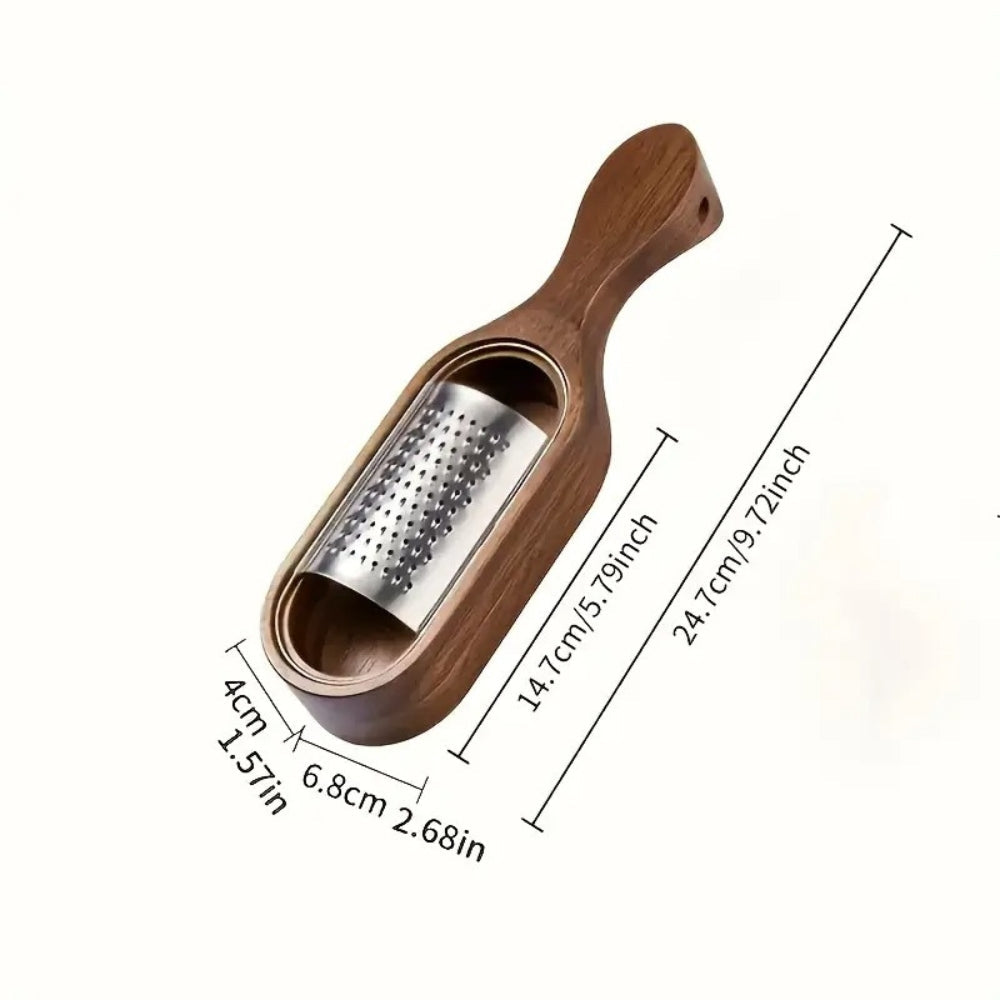 Râpe à fromage à manche en bois