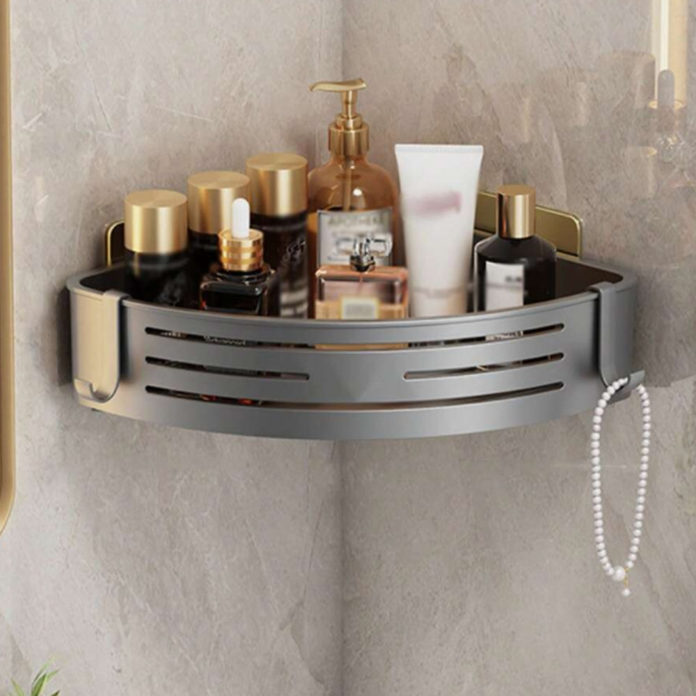 Étagère de douche d'angle en aluminium