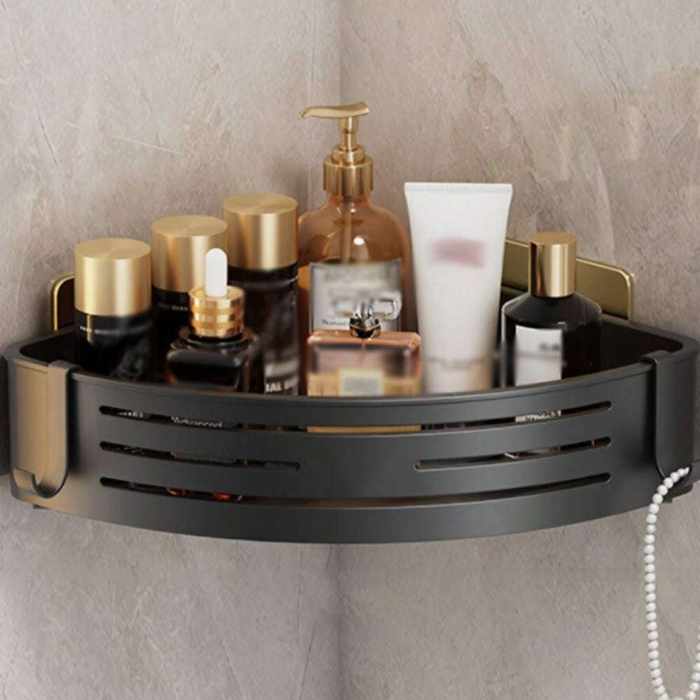 Étagère de douche d'angle en aluminium