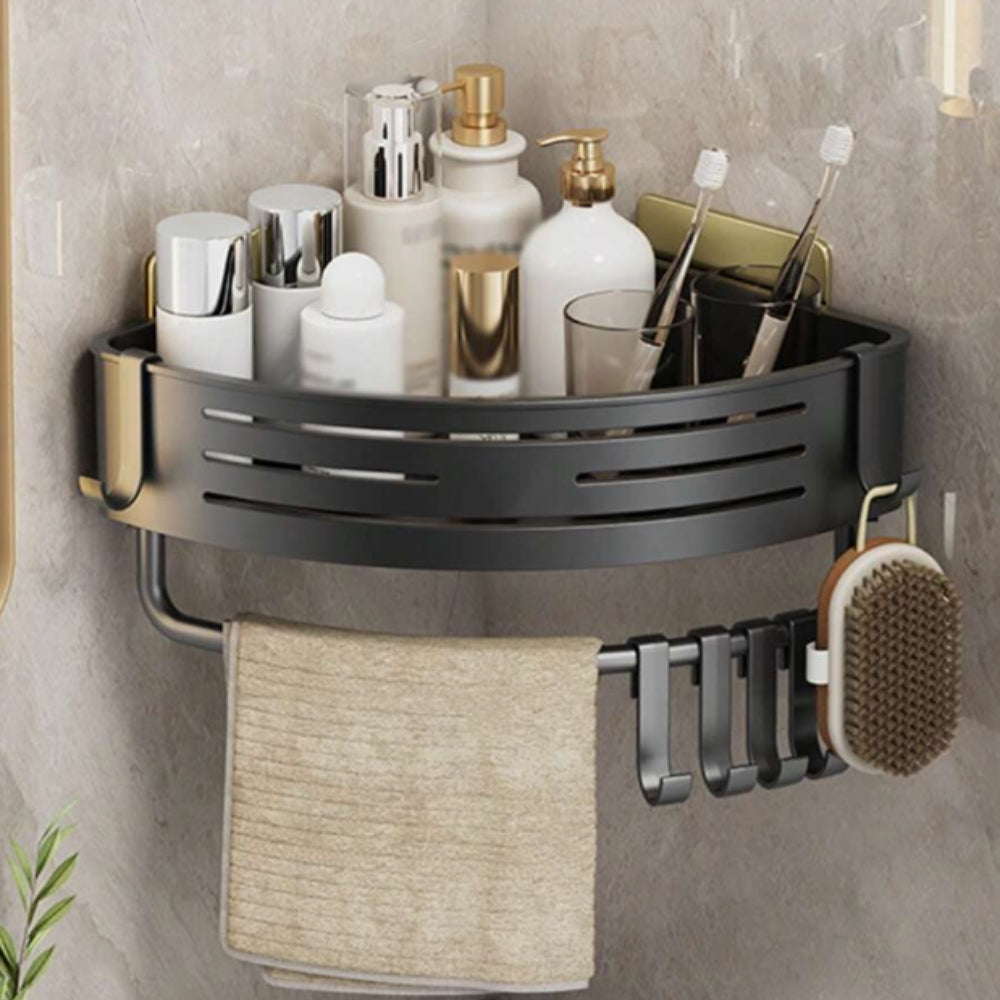 Étagère de douche d'angle en aluminium