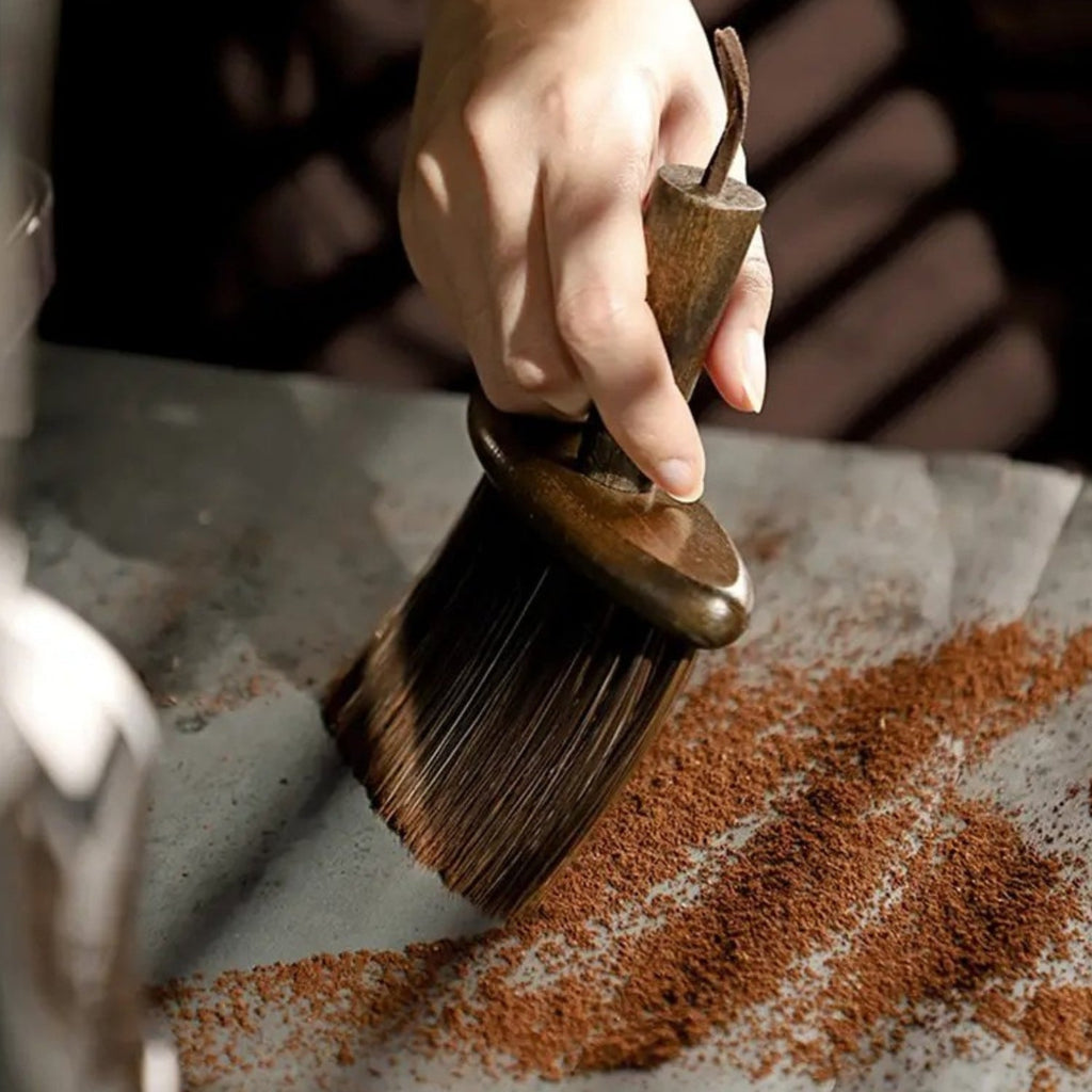 Brosse de nettoyage Barista en bois