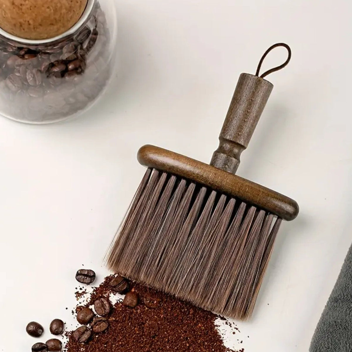 Brosse de nettoyage Barista en bois