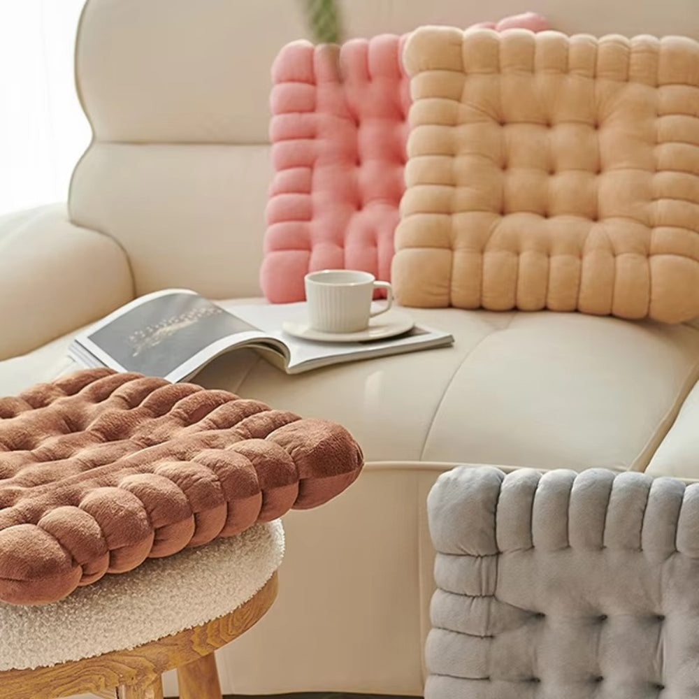 Coussin de confort Biscuit Puff – Rond Shortbread
