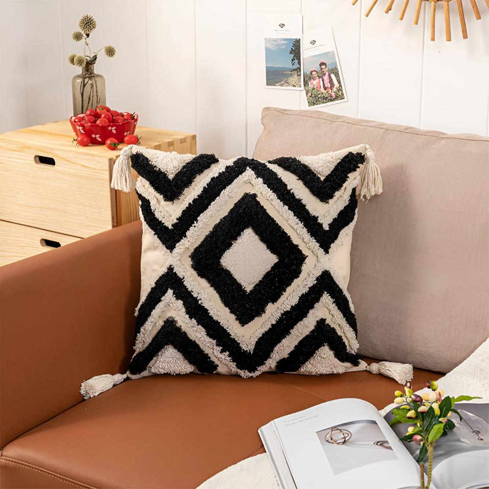 Housse de coussin touffetée Casablanca
