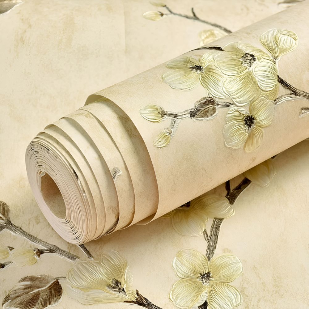 Papier peint adhésif fleuri