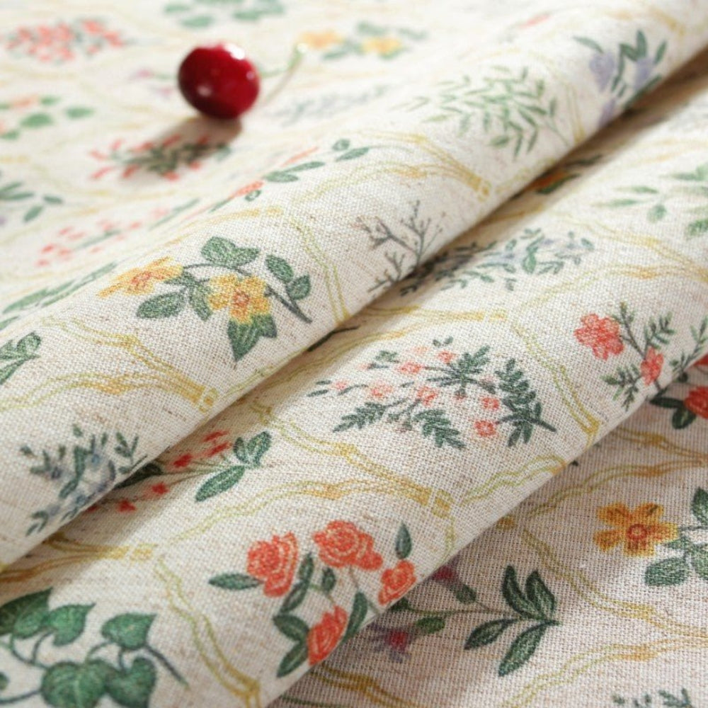 Nappe printanière à pompons