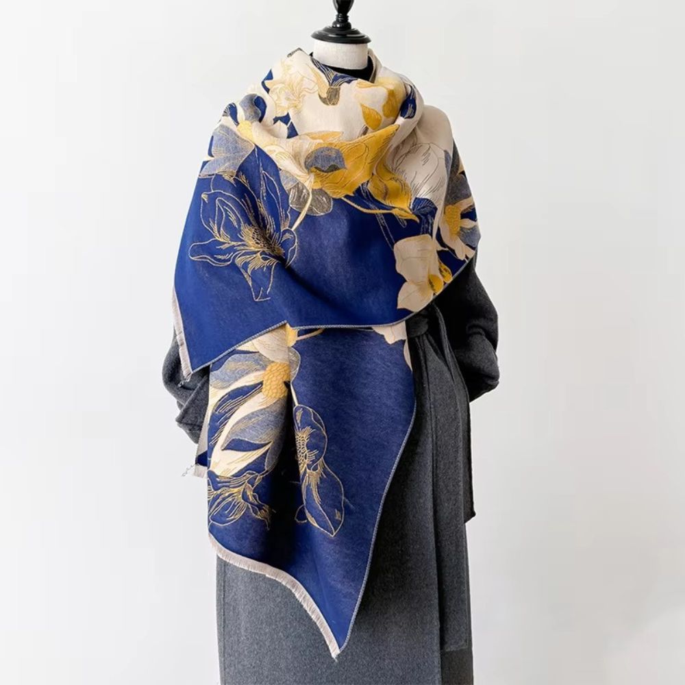 Châle réversible fleuri Fashion Bloom