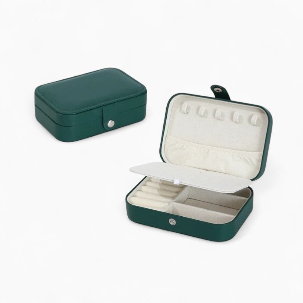 Boîte À Bijoux De Voyage En Cuir