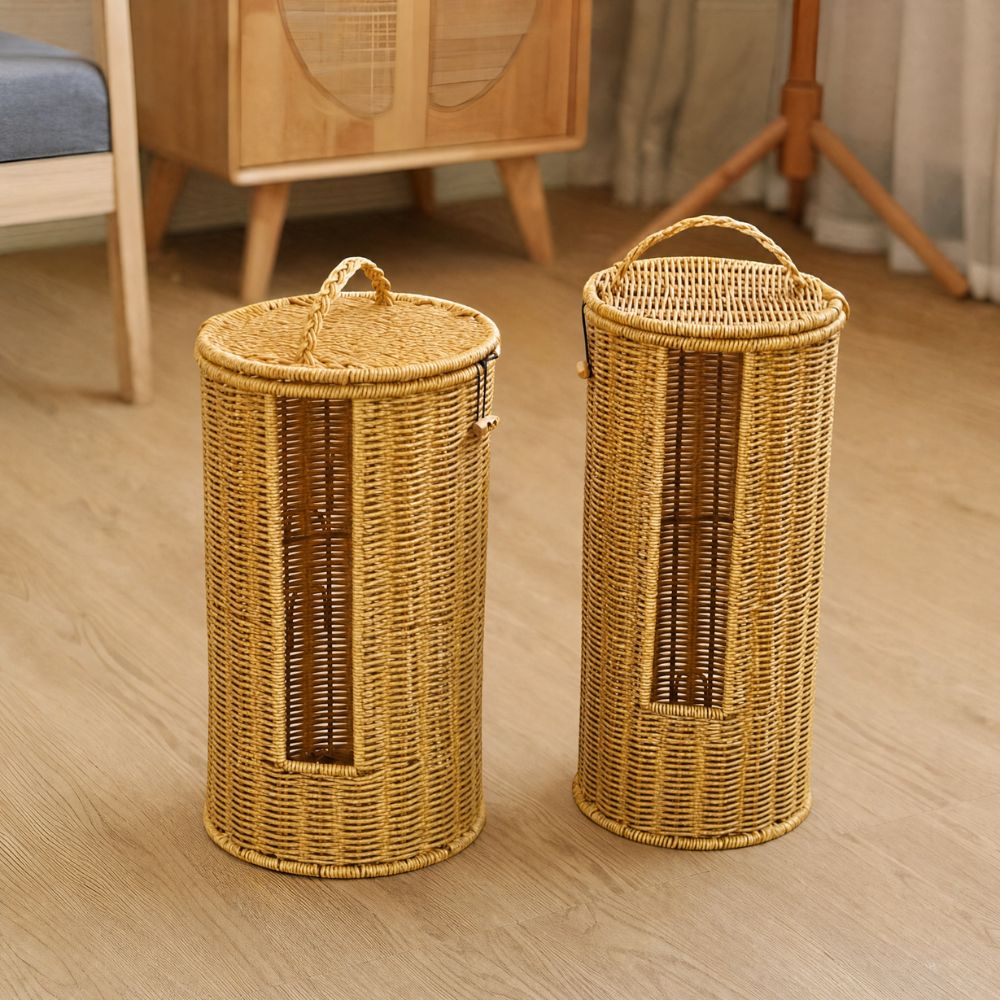 Porte-papier toilette en corde tressée