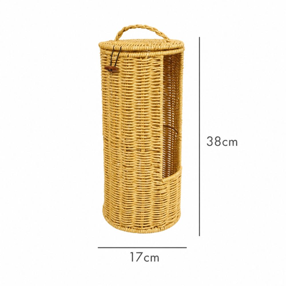 Porte-papier toilette en corde tressée