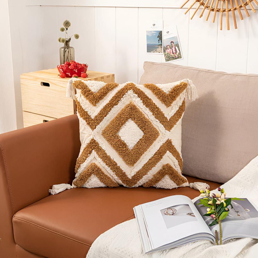 Housse de coussin touffetée Casablanca