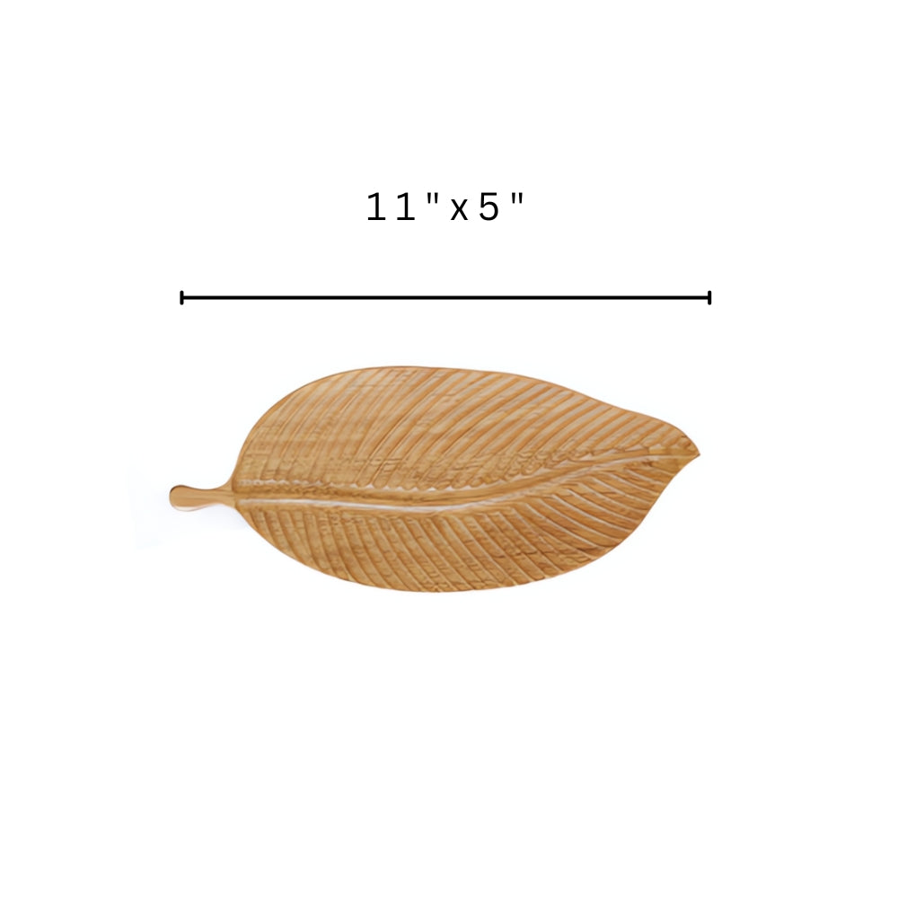 Plateaux de service en bois feuille rustique