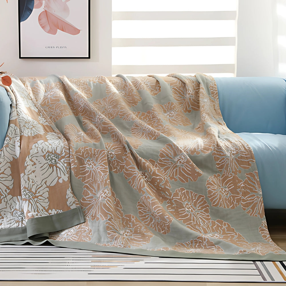 Plaid en coton Botanical Bliss