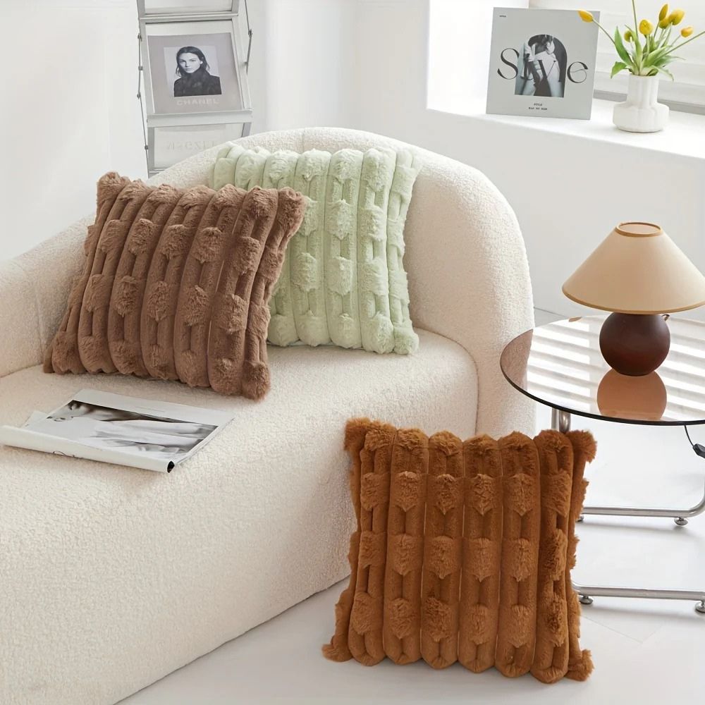 Housse de coussin moelleuse tissage Calm Weave
