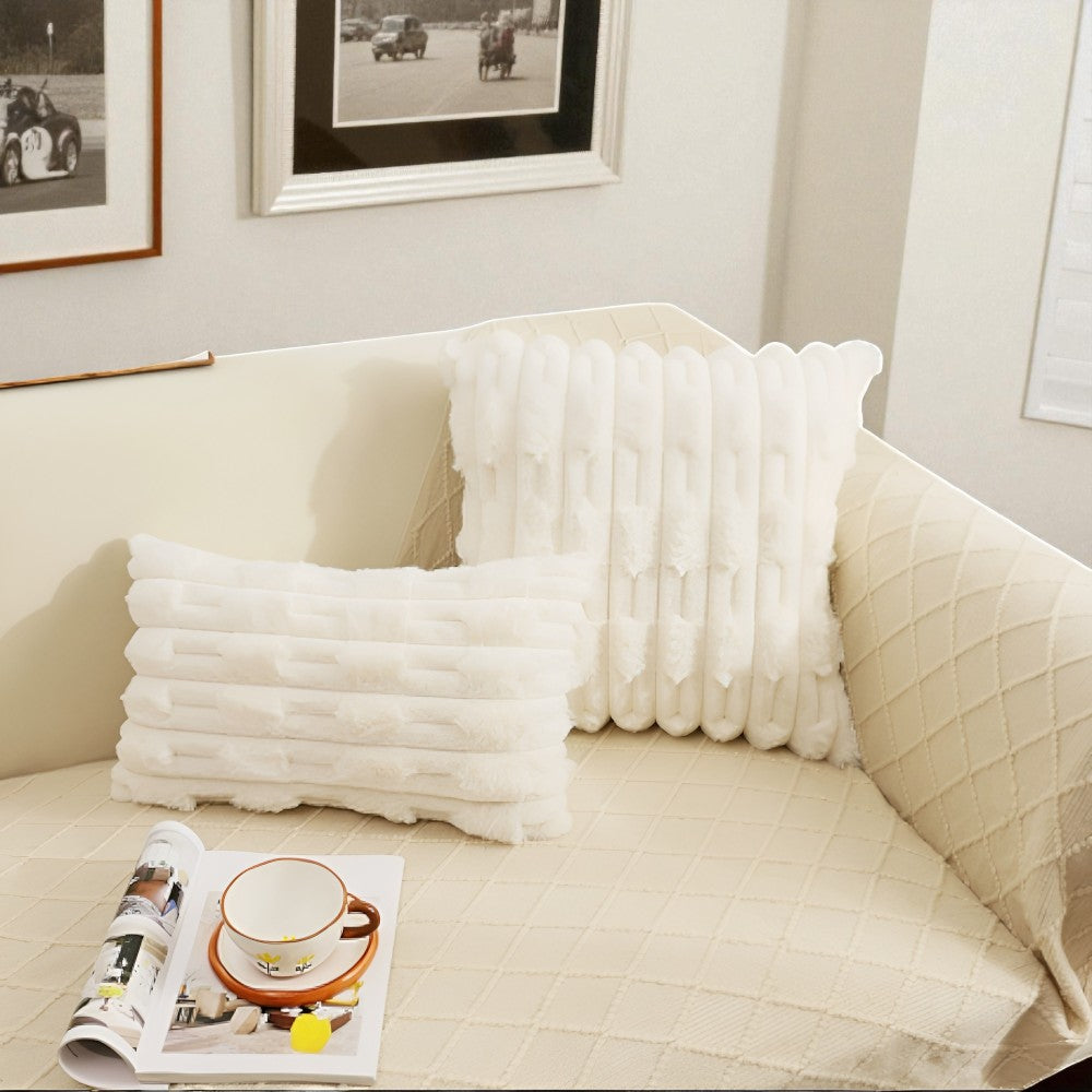 Housse de coussin moelleuse tissage Calm Weave