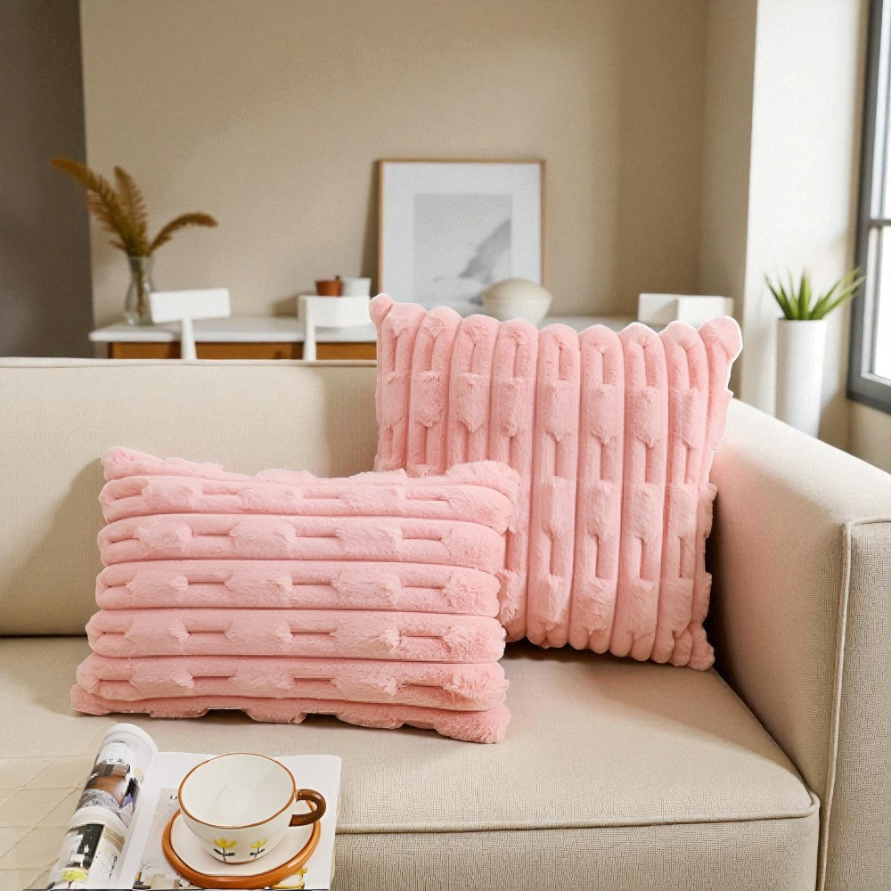 Housse de coussin moelleuse tissage Calm Weave