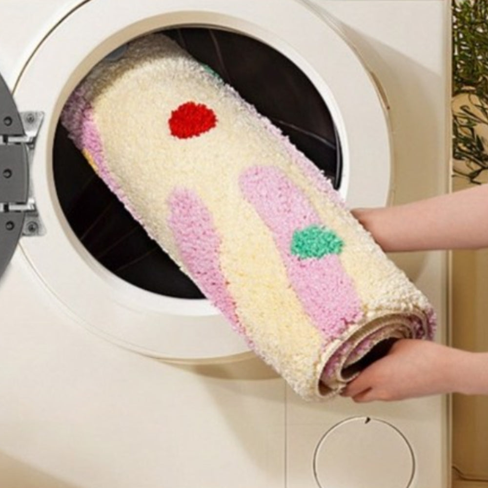 Tapis de bain couleurs bonbon