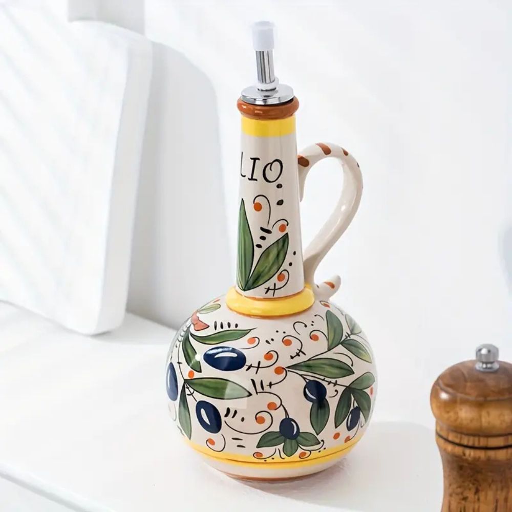 Flacon verseur d'huile en céramique Ceramico