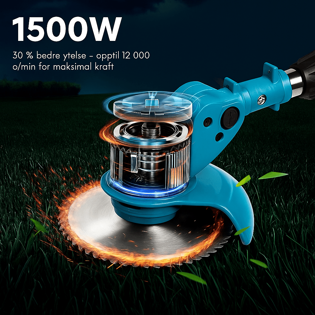 Coupe-Herbe Sans Fil Pliable 36V – Hauteur Réglable, Roues & 3 Types de Lames