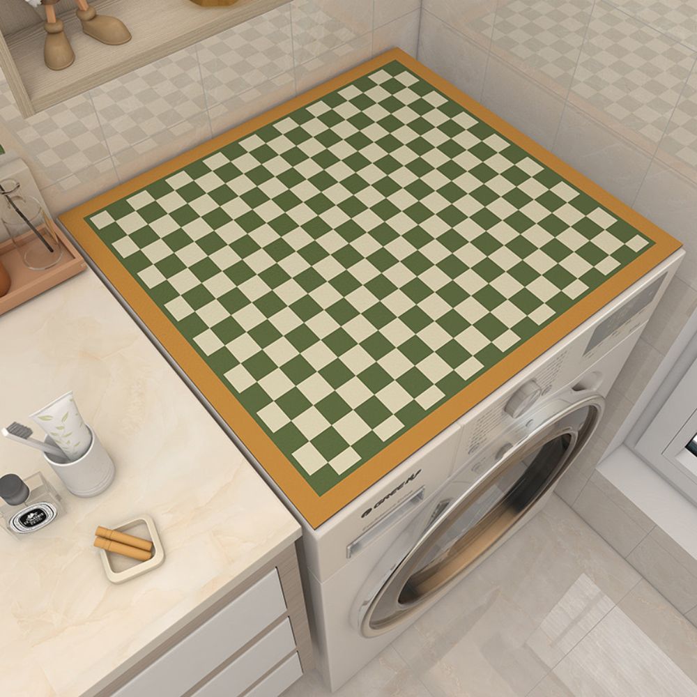 Tapis pour lave-linge motif damier