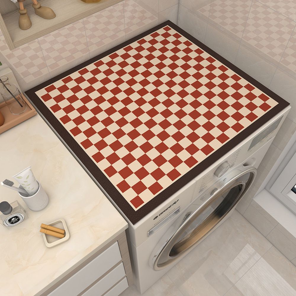 Tapis pour lave-linge motif damier