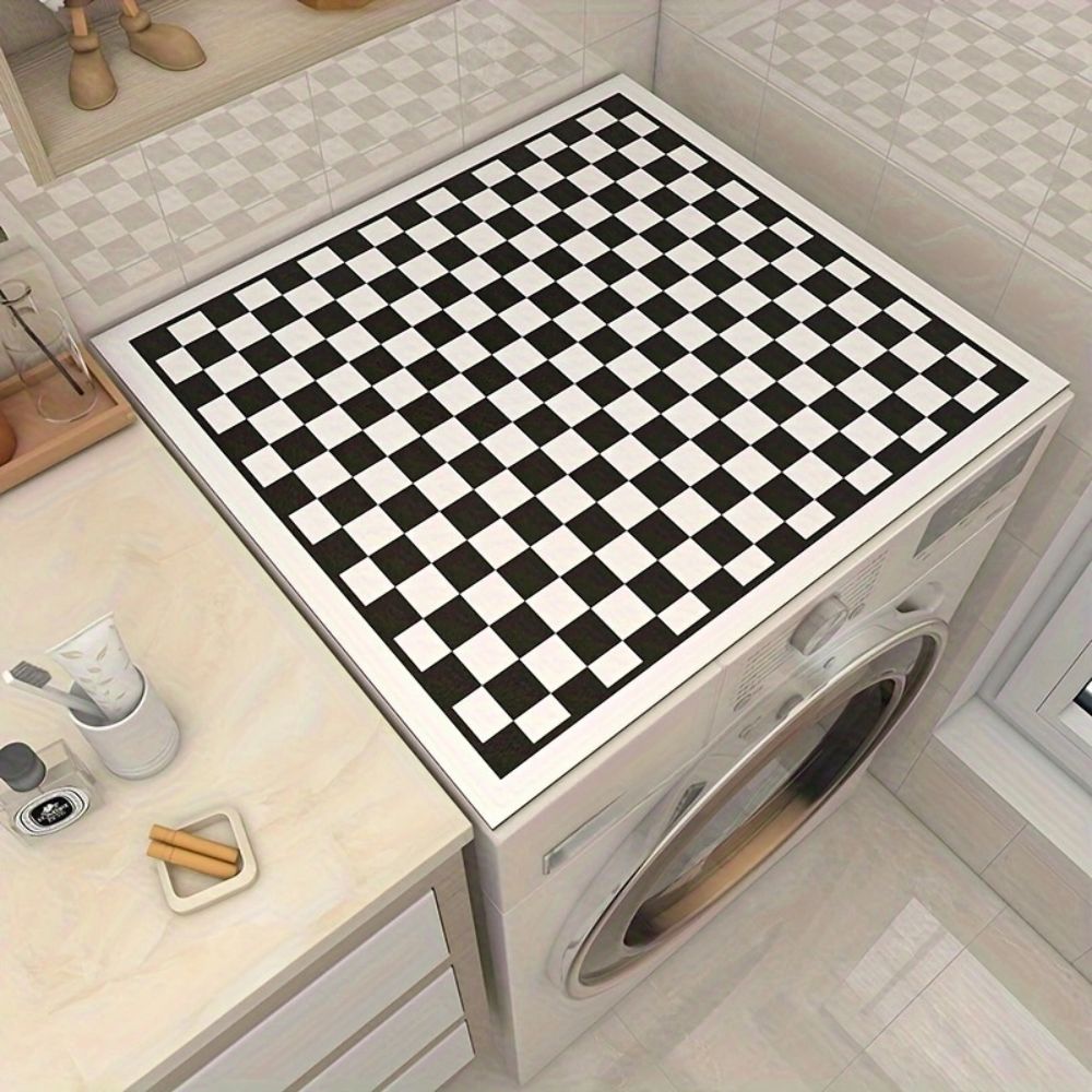 Tapis pour lave-linge motif damier