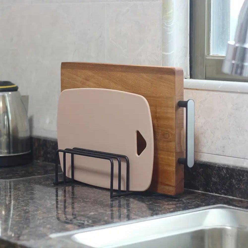 Support de rangement pour planches à découper en acier