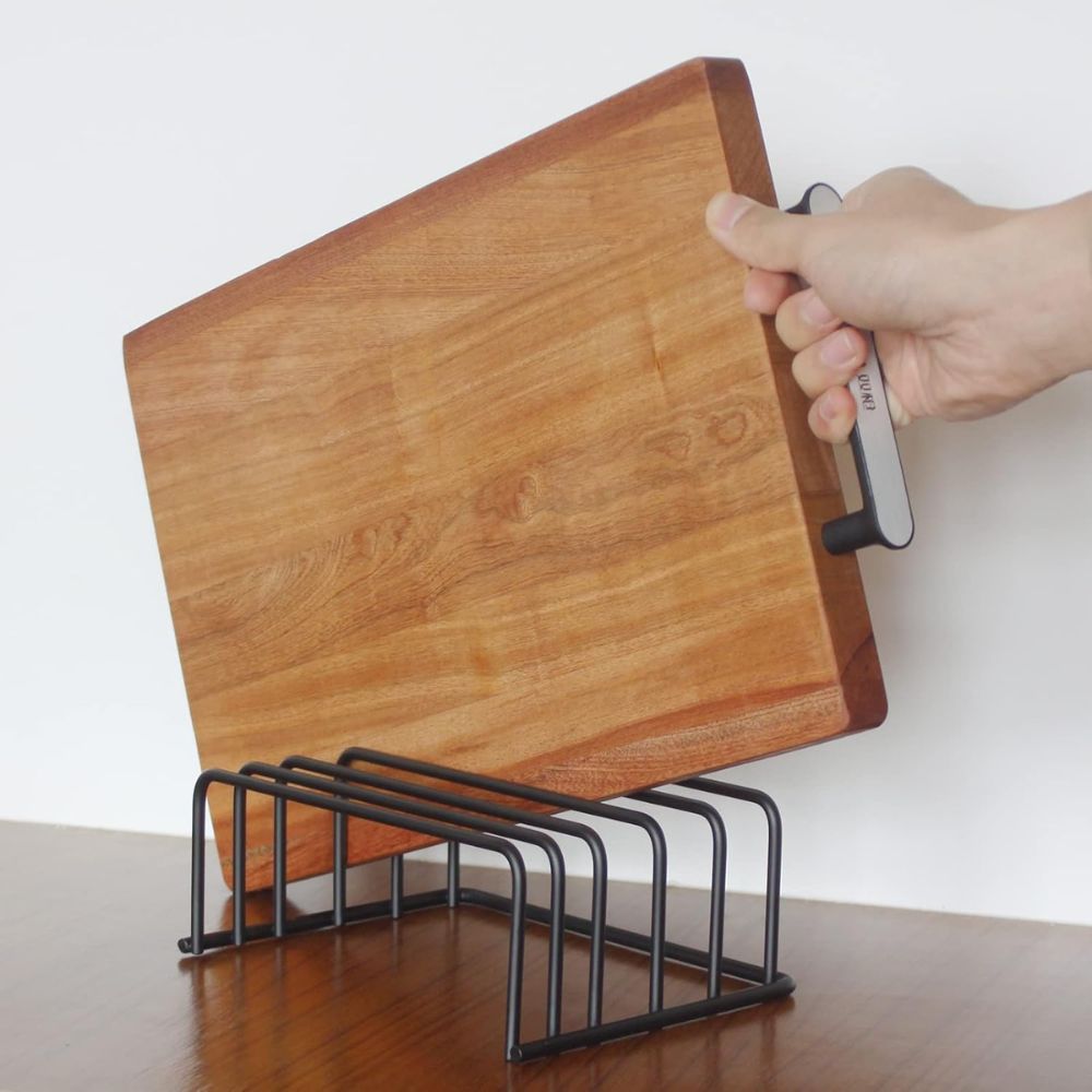 Support de rangement pour planches à découper en acier