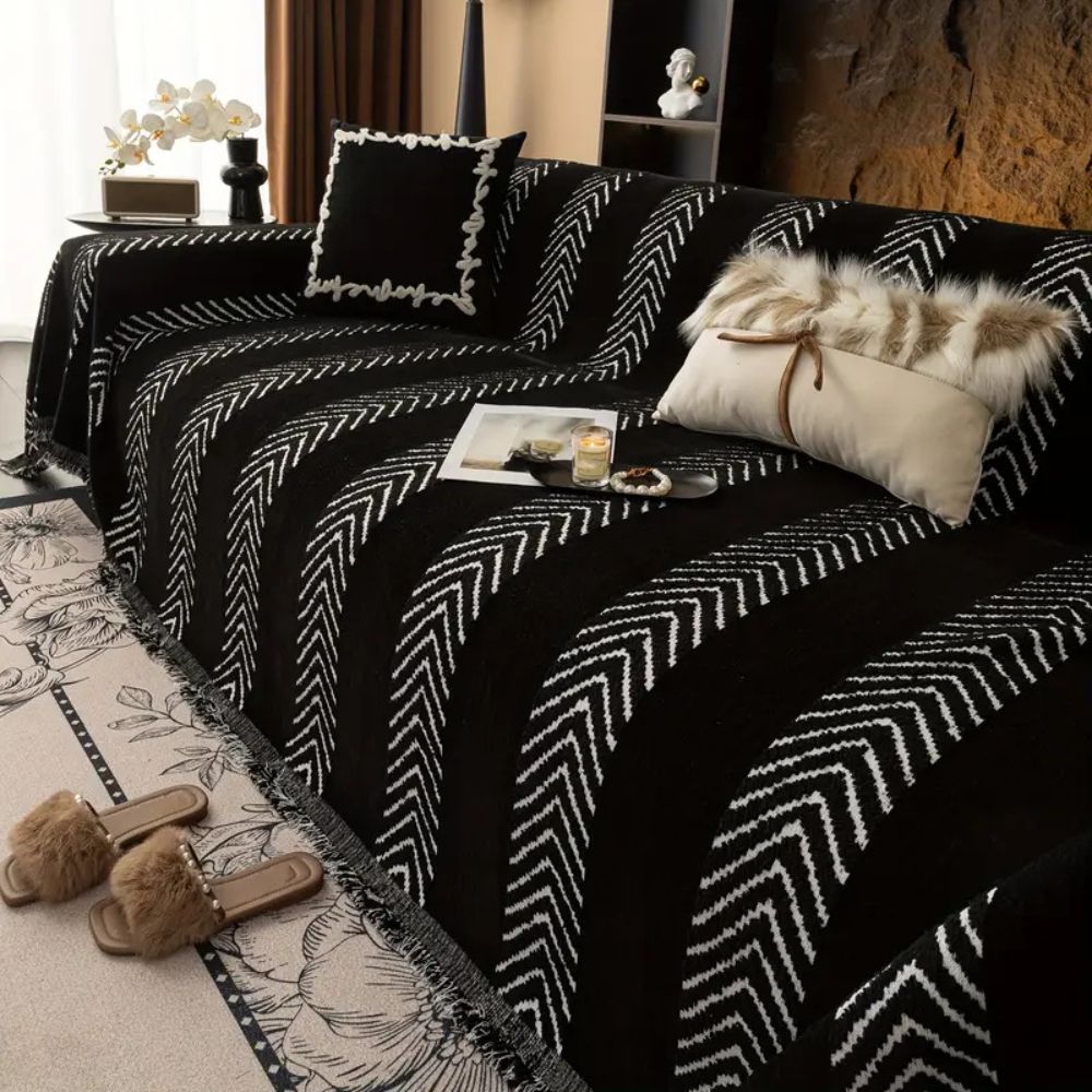 Housse de canapé à chevrons Chevron Echo