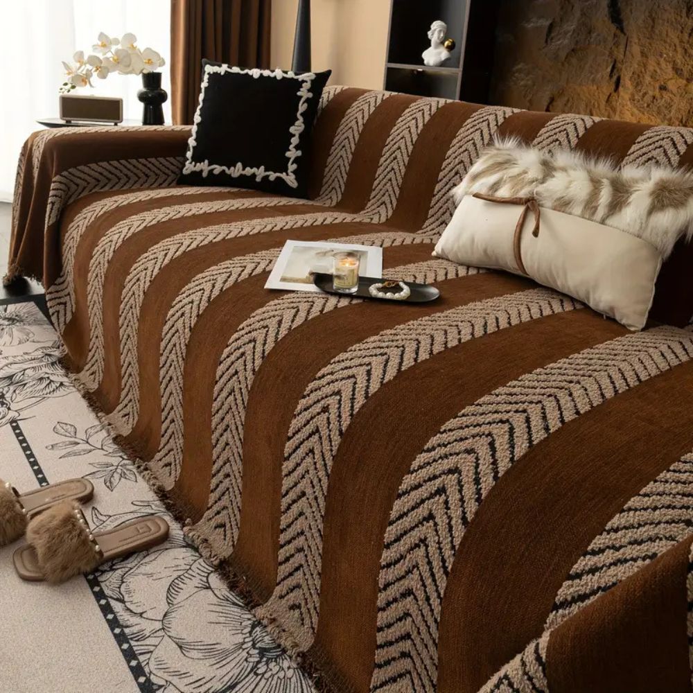 Housse de canapé à chevrons Chevron Echo