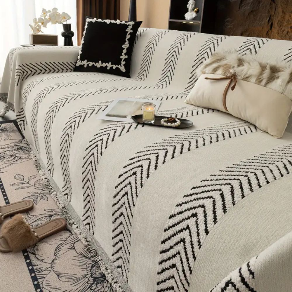 Housse de canapé à chevrons Chevron Echo