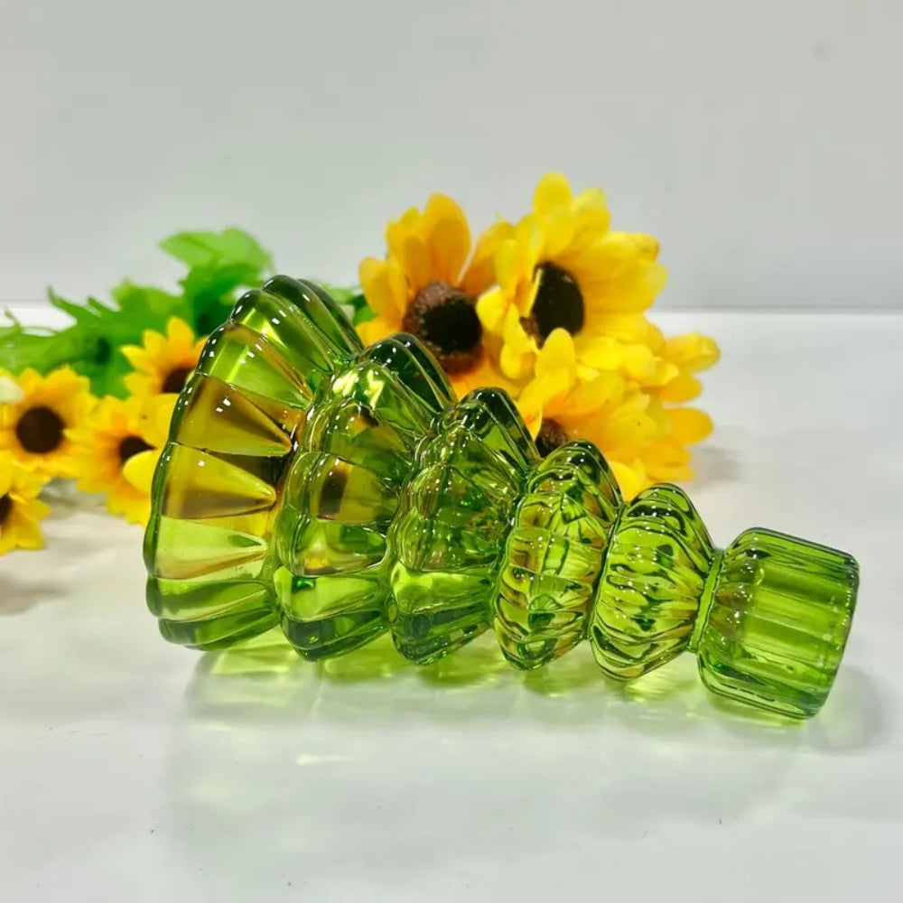 Bougeoirs en verre sapin de Noël | Lot de 3