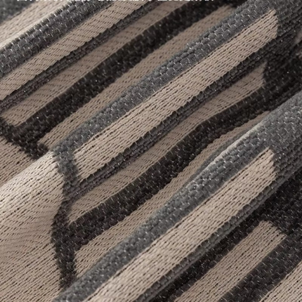 Housse de canapé en chenille motif feuilles