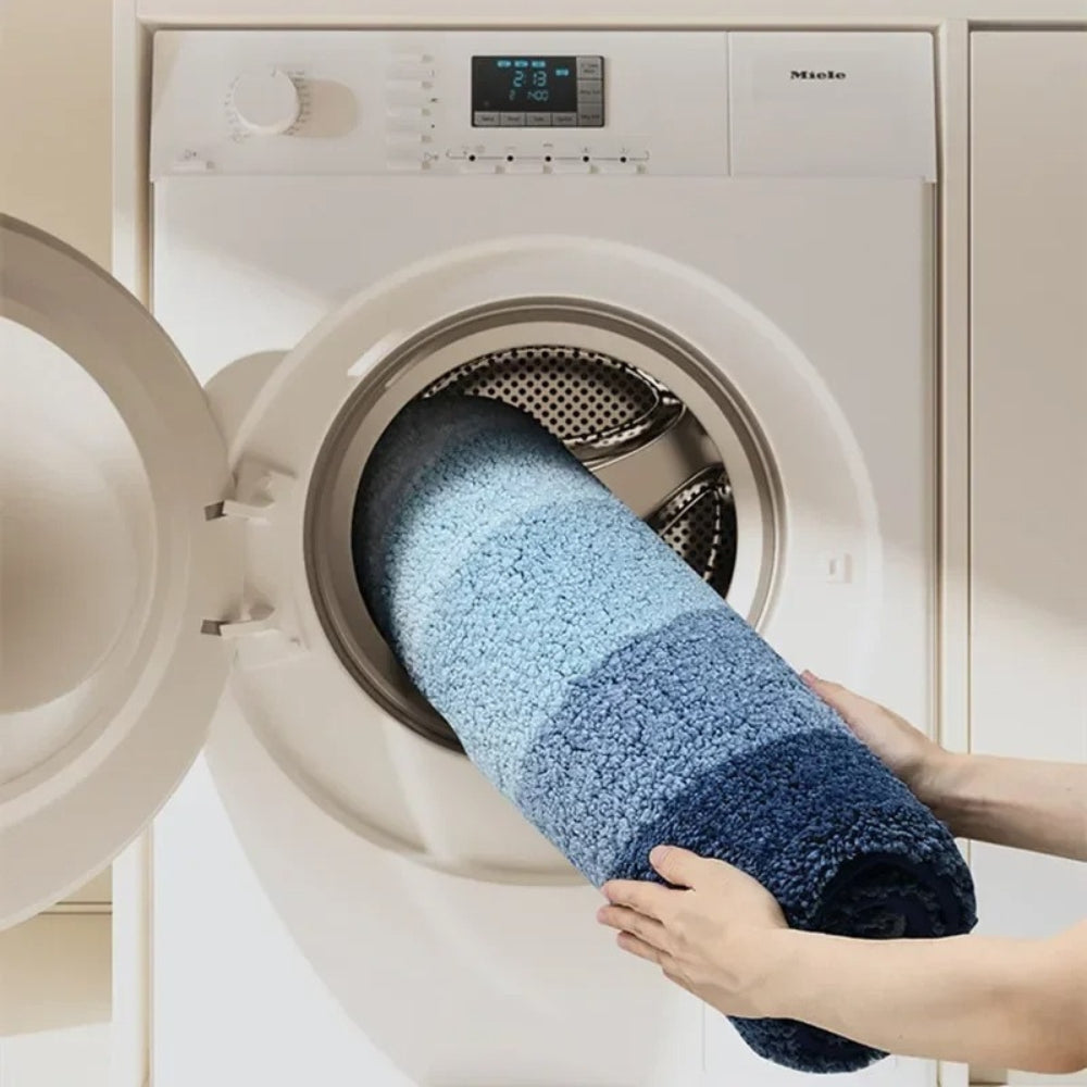 Tapis de bain antidérapant motif vagues