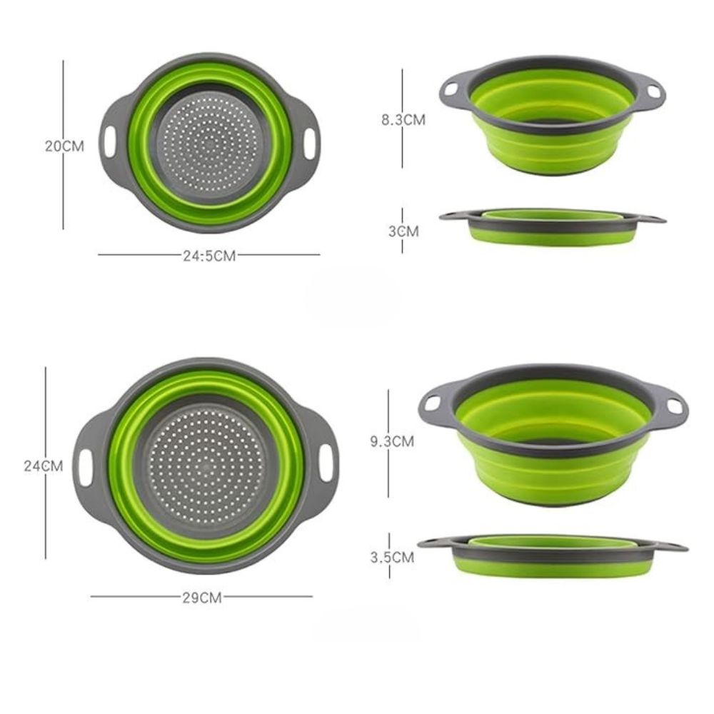Passoire pliable en silicone