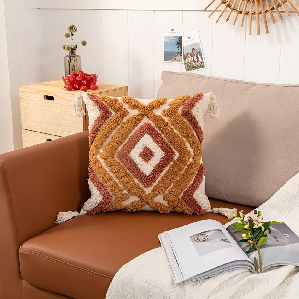 Housse de coussin touffetée Casablanca