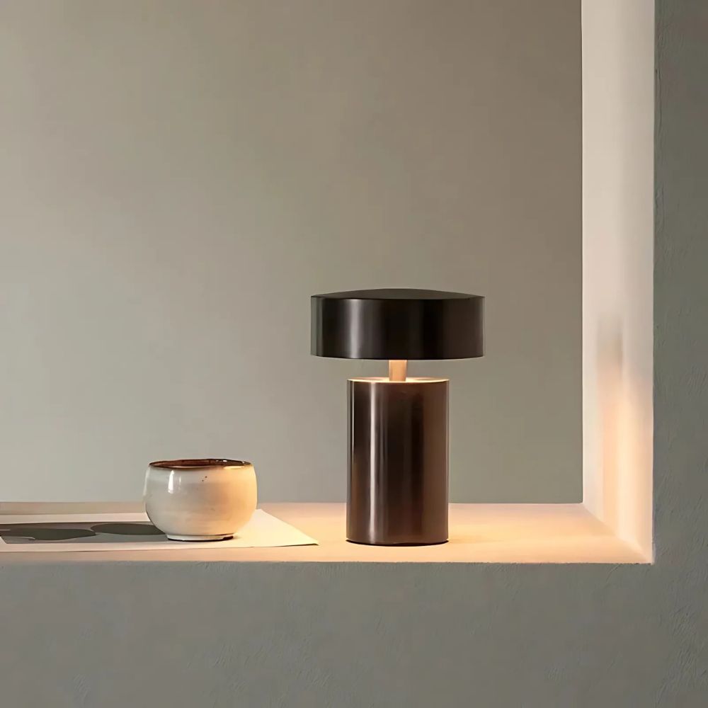 Lampe de table LED colonne Lumé – Brushed Argenté