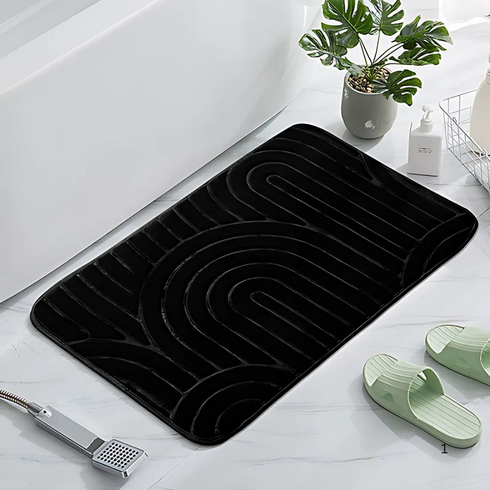 Tapis de bain cachemire arches concentriques