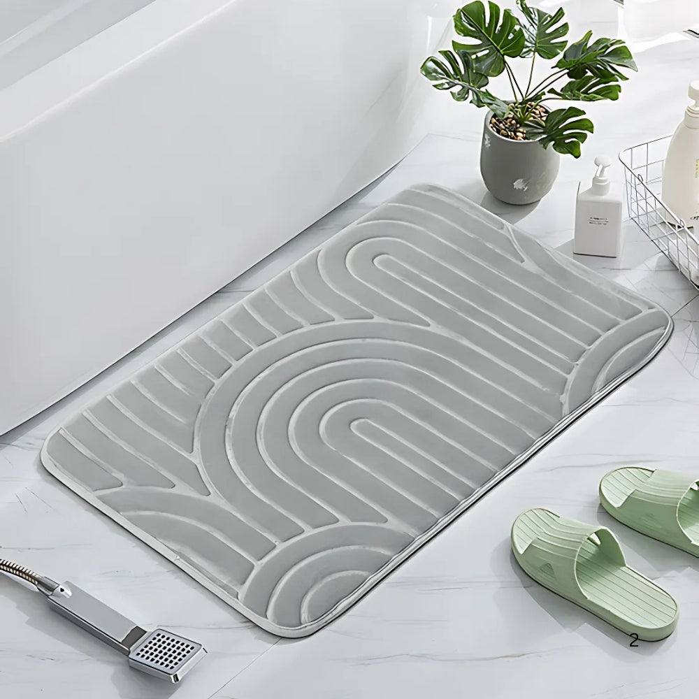 Tapis de bain cachemire arches concentriques