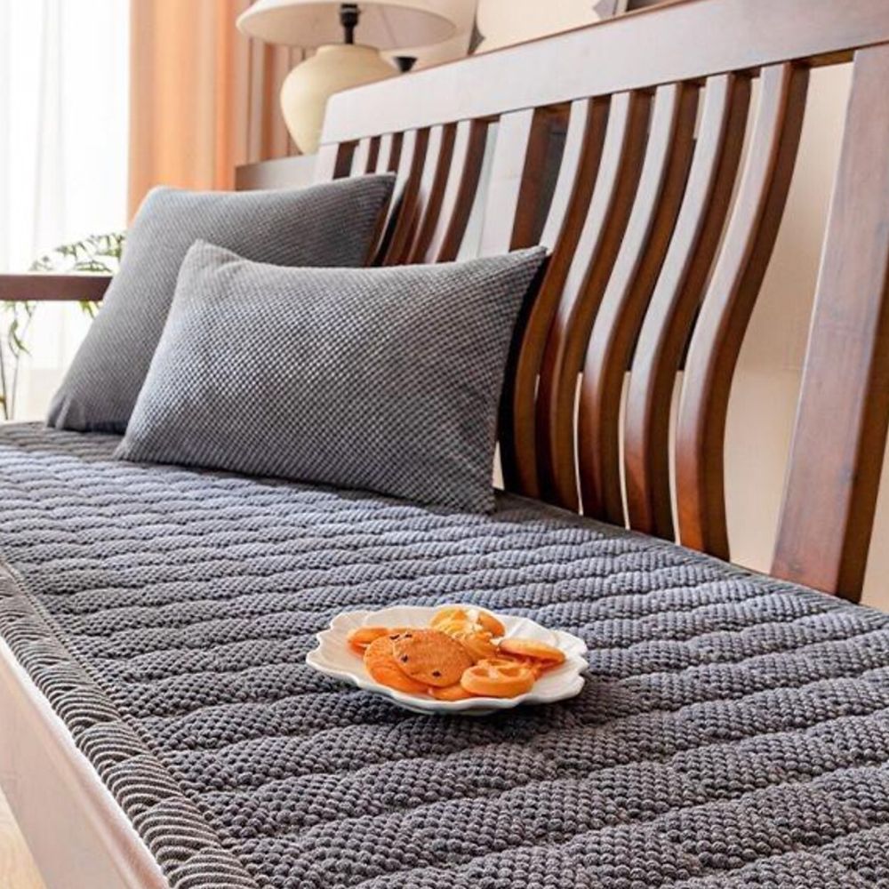 Housse d'assise de canapé en velours côtelé