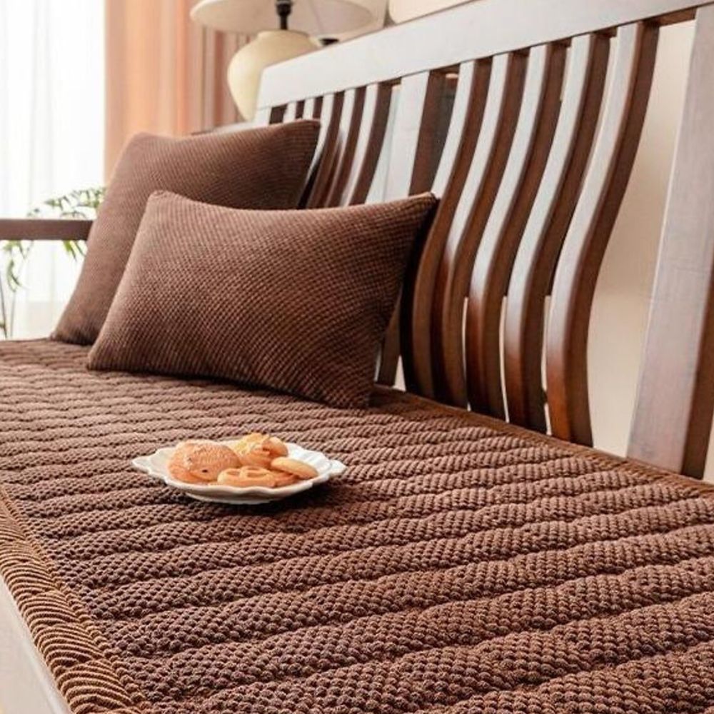 Housse d'assise de canapé en velours côtelé