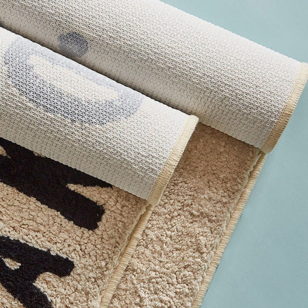 Tapis de bain moelleux décoratif