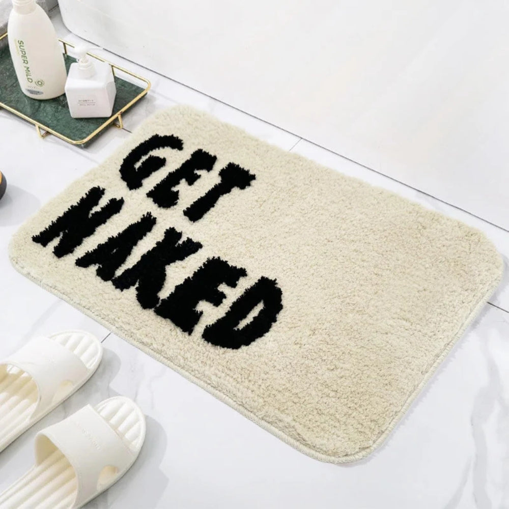 Tapis de bain moelleux décoratif