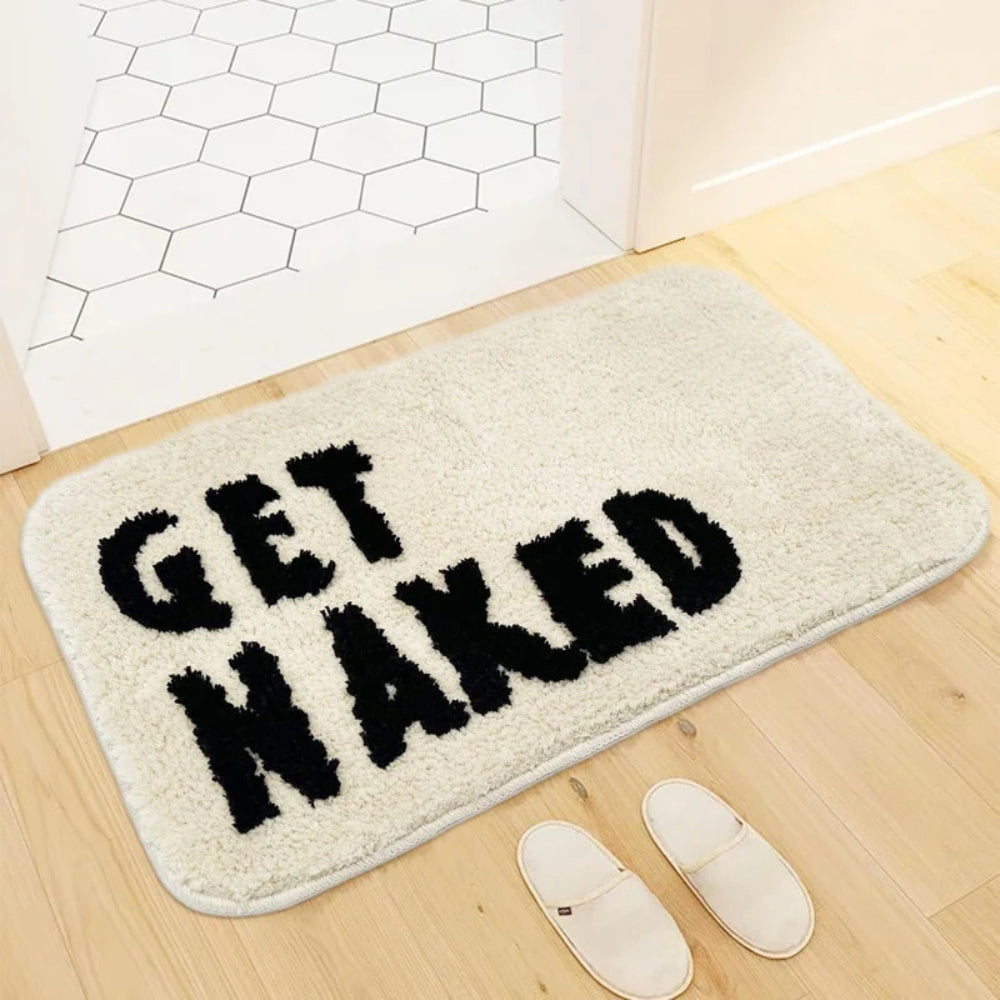 Tapis de bain moelleux décoratif