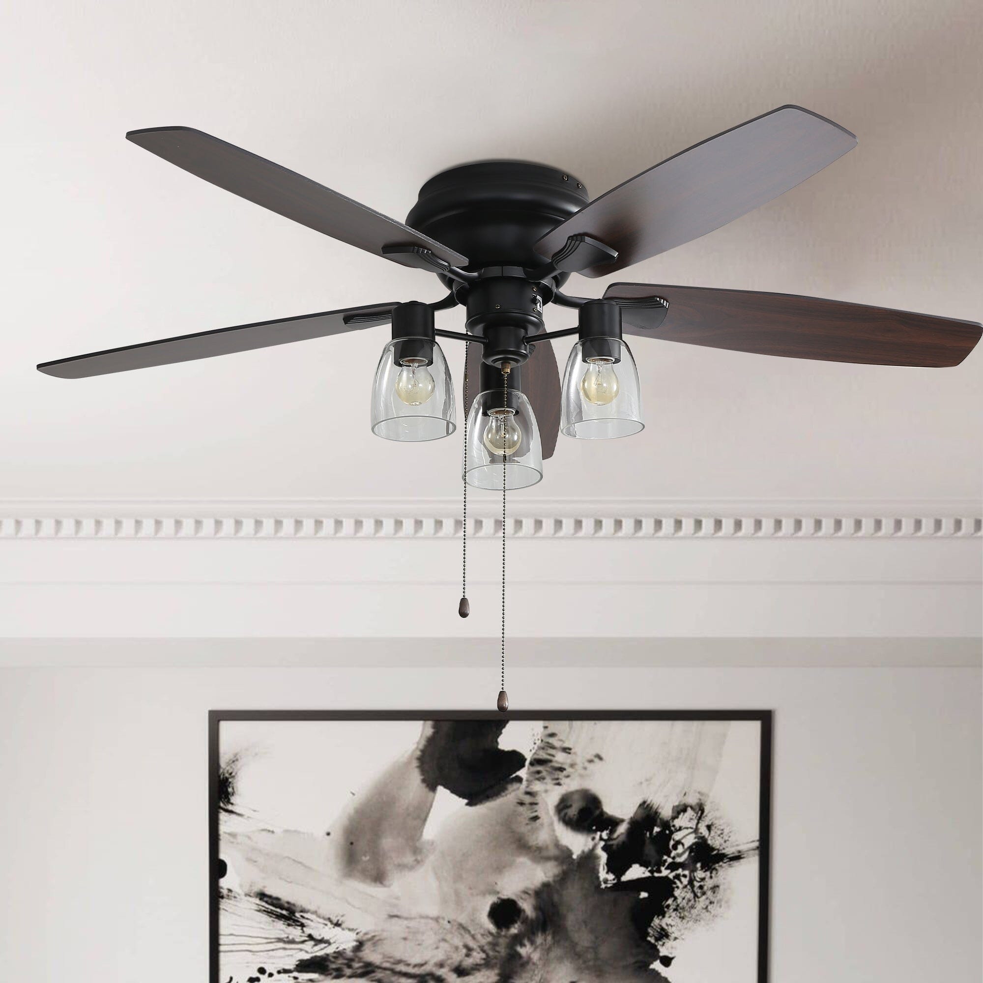 Ventilateur de plafond a profil bas