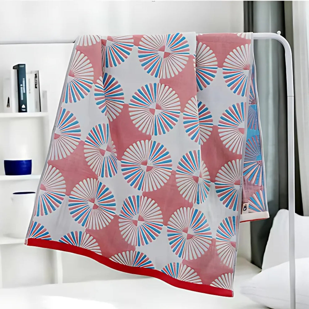 Serviette de bain en coton Dahlia Blossom