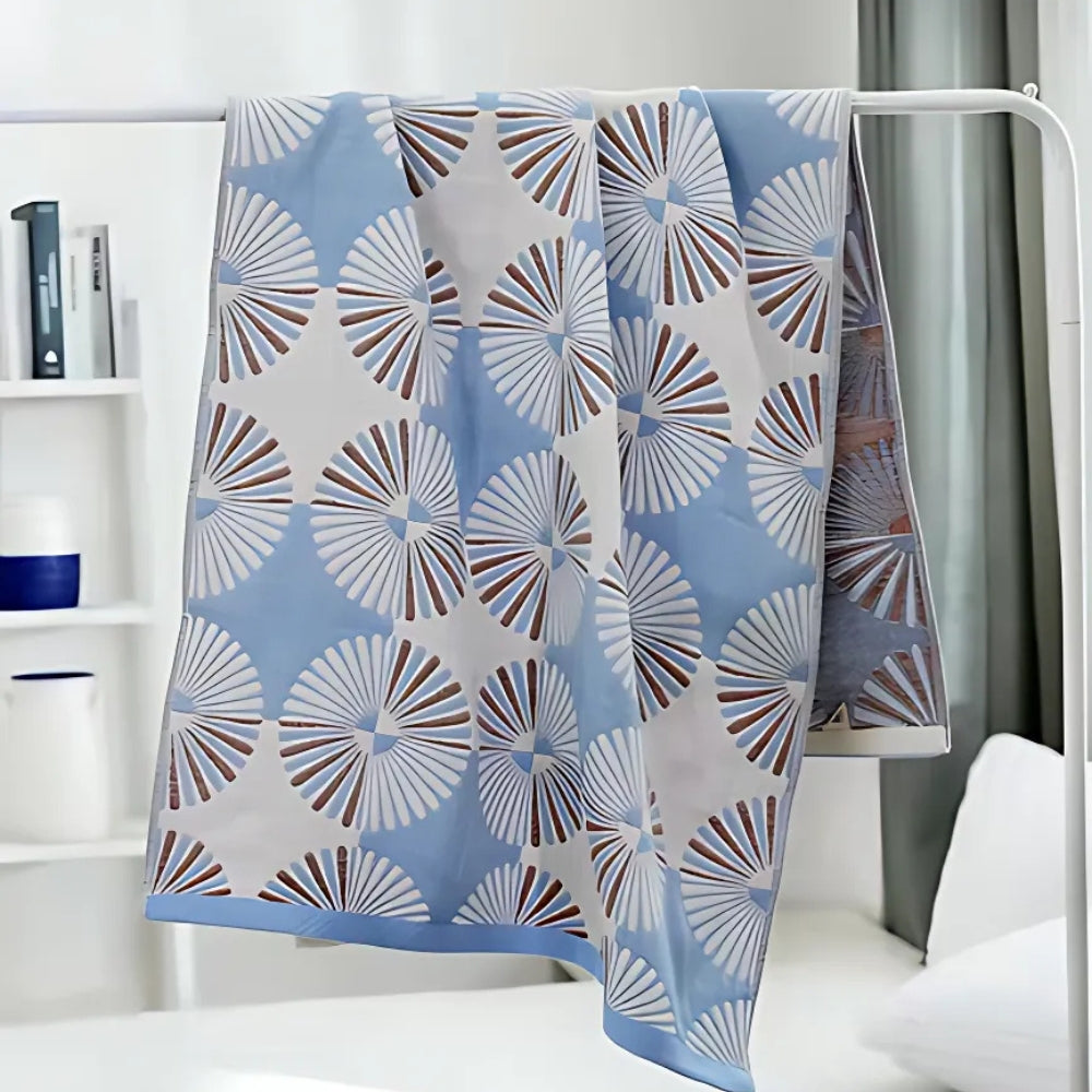 Serviette de bain en coton Dahlia Blossom